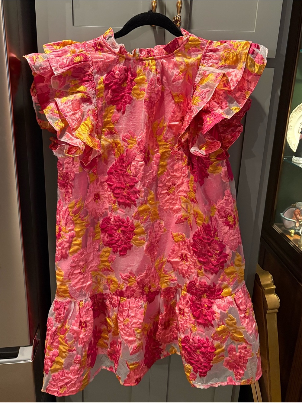 Entro pink floral ruffled dress - Picture 5 of 5